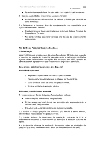 Plano de manejo completo