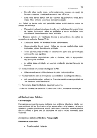 Plano de manejo completo