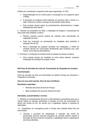 Plano de manejo completo