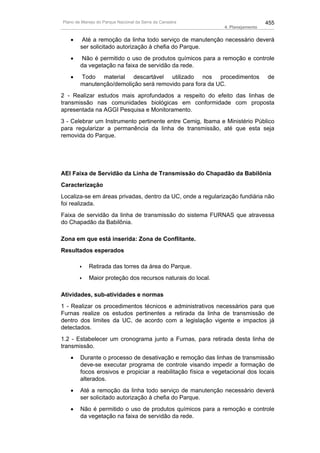 Plano de manejo completo