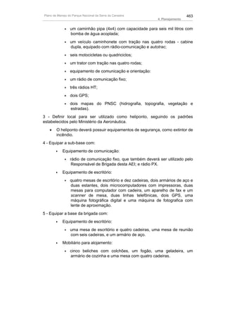 Plano de manejo completo