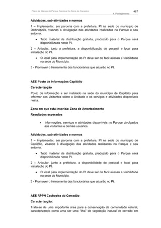 Plano de manejo completo