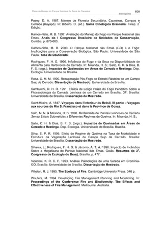 Plano de manejo completo