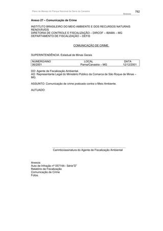 Plano de manejo completo