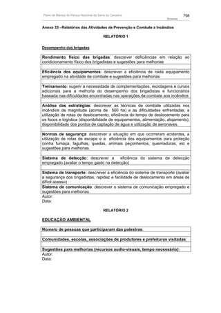 Plano de manejo completo