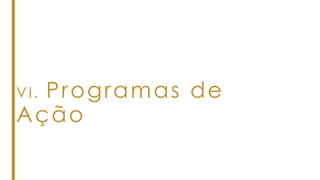 VI. Programas de
Ação
 
