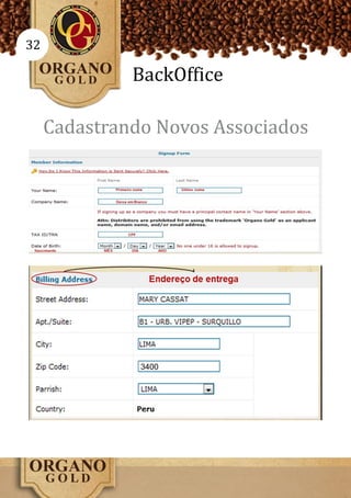 32

              BackOffice

     Cadastrando Novos Associados




               3400
 