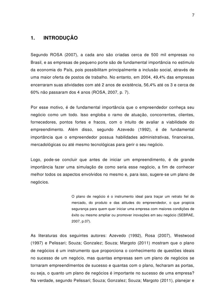 Plano de negocios investimento
