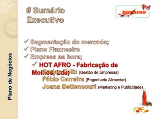 Plano de Negócios
 
