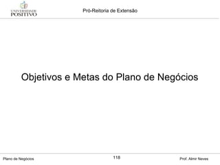 Objetivos e Metas do Plano de Negócios 