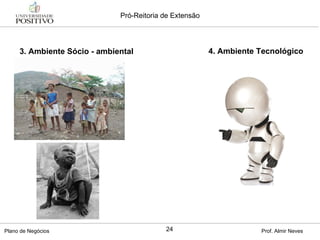 3. Ambiente Sócio - ambiental 4. Ambiente Tecnológico 