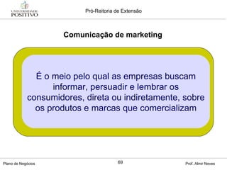 Comunicação de marketing É o meio pelo qual as empresas buscam informar, persuadir e lembrar os consumidores, direta ou indiretamente, sobre os produtos e marcas que comercializam 