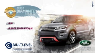 3.500.000 pts
• PIN
• RANGE ROVER EVOQUE
DIAMANTE
TRIPLO
UmaempresadogrupoSisnacMed
 
