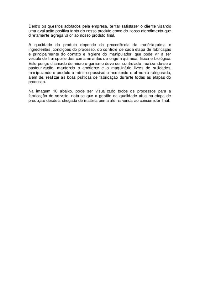 Plano de negocio de uma sorveteria