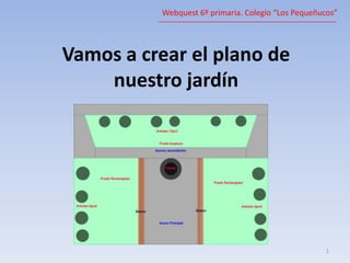 Webquest 6º primaria. Colegio “Los Pequeñucos” Vamos a crear el plano de nuestro jardín 1 