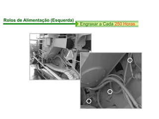 Rolos de Alimentação (Esquerda)
Engraxar a Cada 250 Horas
 