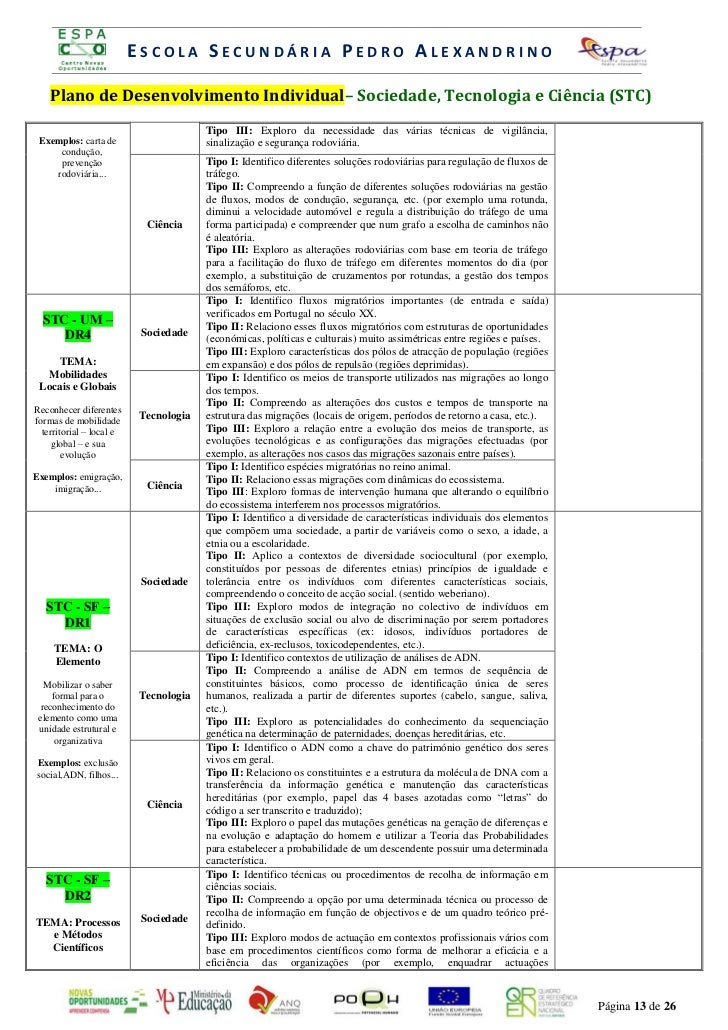 Plano Desenvolvimento Individual
