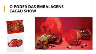 O PODER DAS EMBALAGENS
CACAU SHOW
 