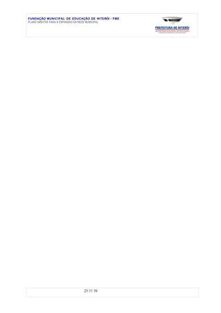 FUNDAÇÃO MUNICIPAL DE EDUCAÇÃO DE NITERÓI - FME
PLANO DIRETOR PARA A EXPANSÃO DA REDE MUNICIPAL




                            23 DE 56
 