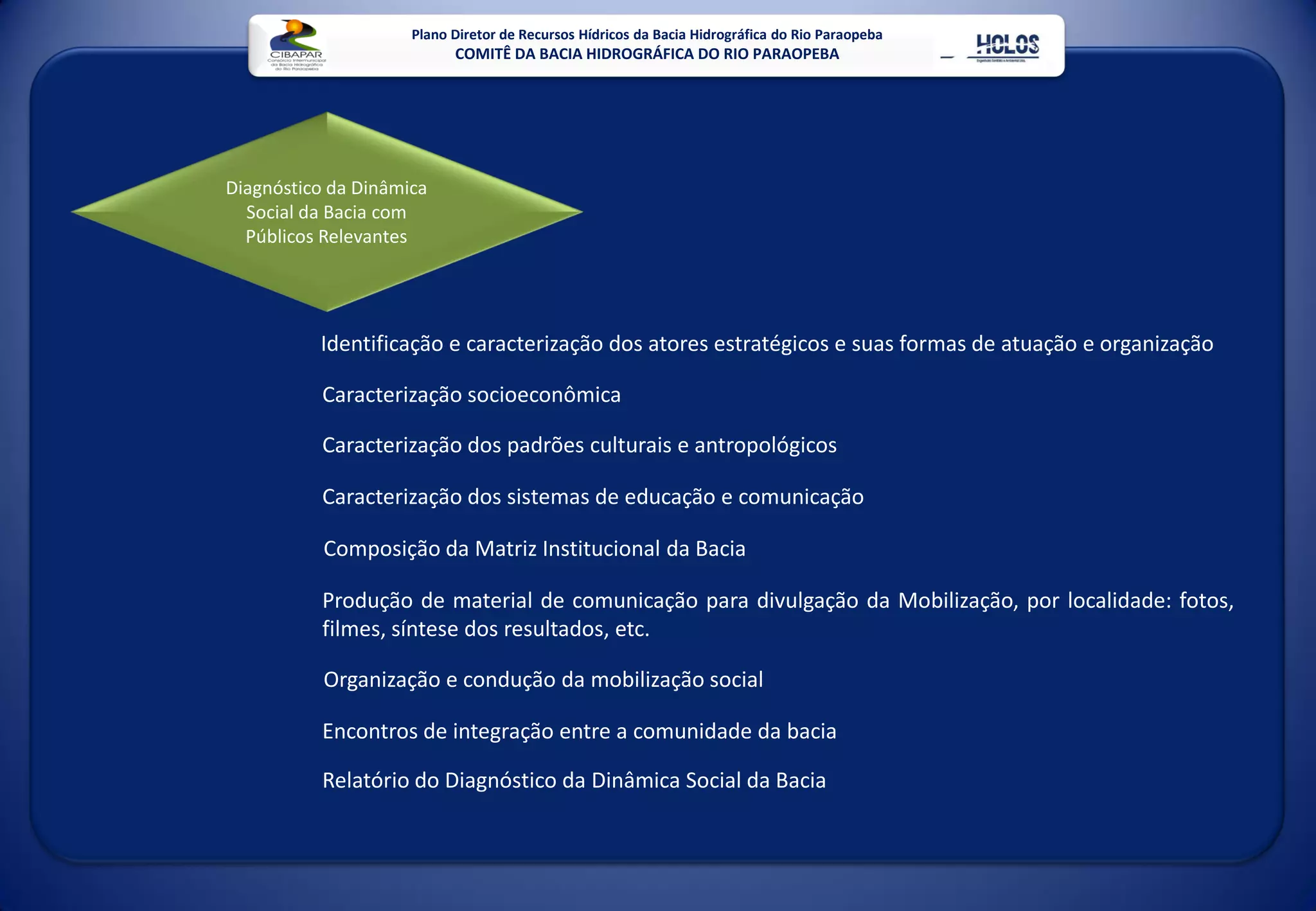 Plano Diretor De Recursos HíDricos Da Bacia Do Rio Paraopeba Mg