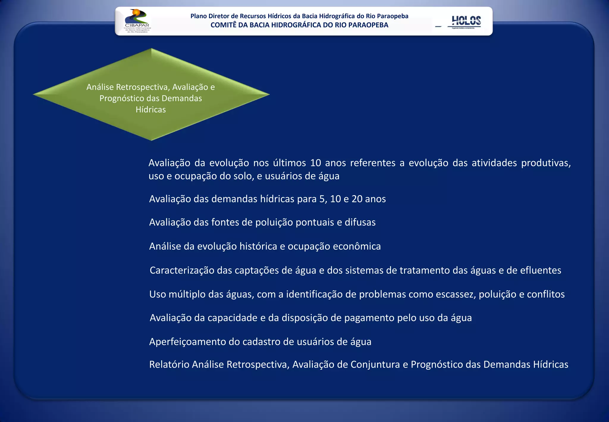 Plano Diretor De Recursos HíDricos Da Bacia Do Rio Paraopeba Mg