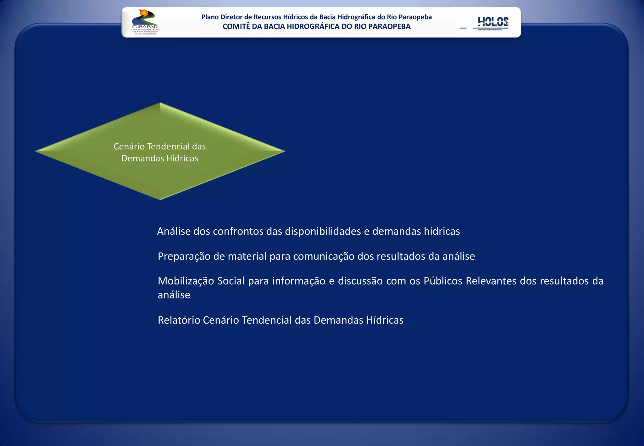 Plano Diretor De Recursos HíDricos Da Bacia Do Rio Paraopeba Mg