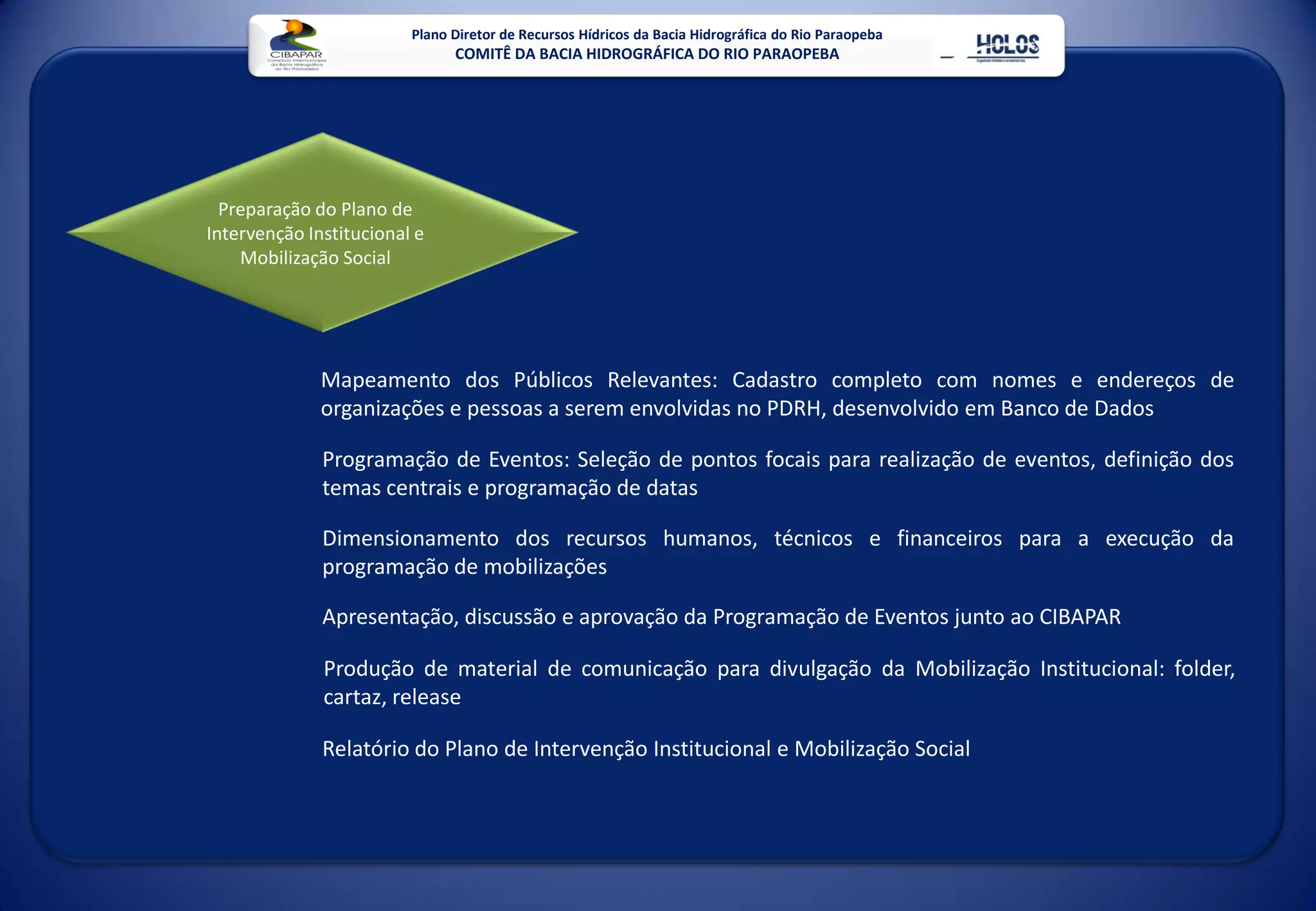 Plano Diretor De Recursos HíDricos Da Bacia Do Rio Paraopeba Mg