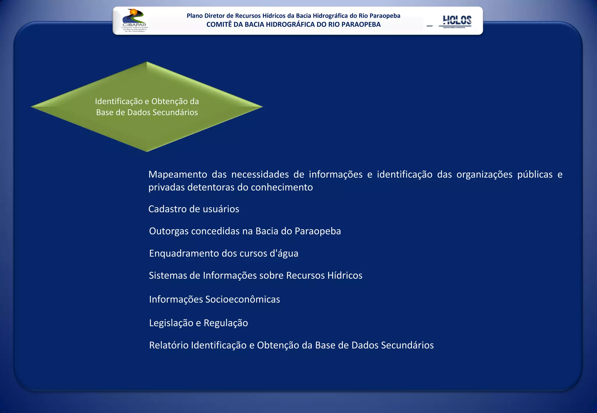 Plano Diretor De Recursos HíDricos Da Bacia Do Rio Paraopeba Mg