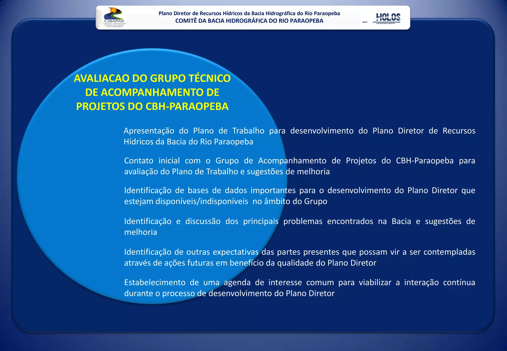 Plano Diretor De Recursos HíDricos Da Bacia Do Rio Paraopeba Mg