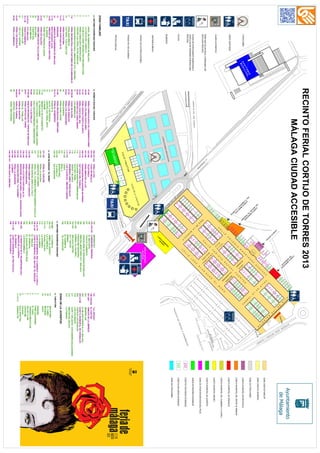 Plano de Accesibilidad del Real de la Feria de Málaga 2013