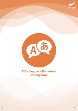 222 - Línguas e literaturas
estrangeiras
7
PF001/C
 