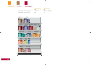 120
TRATAMENTOCONCEITOALIMENTAR
SOLUÇÕES EM TRATAMENTO
EXPOSIÇÃO DE PRODUTOS
Mix Ideal:
25%
Mínimo desejado:
15%
 