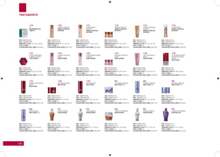 136
TRATAMENTO
1130
Kit.
Regeneramax Pro
Complex
EAN: 7896852616628
DUN: 27896852616622
DIMENSÕES (LxPxA): 115 x 163 x 180 mm
QTDE. P/ CAIXA: 2
CLASSIFICAÇÃO FISCAL (NCM): 3305.90.00
1151
Kit Multitratamento
Cosmético Capilar.
4 You Express
EAN: 789685261688
DUN: 27896852616882
DIMENSÕES (LxPxA): 270 x 234 x 63 mm
QTDE. P/ CAIXA: 6
CLASSIFICAÇÃO FISCAL (NCM): 3305.90.00
1120
Shampoo Nutritivo.
Amarula Fabulous
Nutrition
EAN: 7896852616185
DUN: 27896852616189
DIMENSÕES (LxPxA): 62 x 40 x 212 mm
QTDE. P/ CAIXA: 12
CLASSIFICAÇÃO FISCAL (NCM): 3305.10.00
1121
Condicionador
Nutritivo.
Amarula Fabulous
Nutrition
EAN: 7896852616192
DUN: 27896852616196
DIMENSÕES (LxPxA): 62 x 40 x 212 mm
QTDE. P/ CAIXA: 12
CLASSIFICAÇÃO FISCAL (NCM): 3305.90.00
1122
Máscara Nutritiva.
Amarula Fabulous
Nutrition
EAN: 7896852616208
DUN: 27896852616202
DIMENSÕES (LxPxA): 105 x 95 x 66 mm
QTDE. P/ CAIXA: 12
CLASSIFICAÇÃO FISCAL (NCM): 3305.90.00
1123
Creme Disciplinante
Nutritivo.
Amarula Fabulous
Nutrition
EAN: 7896852616215
DUN: 27896852616219
DIMENSÕES (LxPxA): 76 x 48 x 167 mm
QTDE. P/ CAIXA: 12
CLASSIFICAÇÃO FISCAL (NCM): 3305.90.00
1124
Óleo Nutritivo.
Amarula Fabulous
Nutrition
EAN: 7896852616222
DUN: 27896852616226
DIMENSÕES (LxPxA): 40 x 40 x 152 mm
QTDE. P/ CAIXA: 12
CLASSIFICAÇÃO FISCAL (NCM): 3305.90.00
1125
Shampoo Doador de
Brilho.
Shine Extreme
EAN: 7896852616239
DUN: 27896852616233
DIMENSÕES (LxPxA): 62 x 40 x 212 mm
QTDE. P/ CAIXA: 12
CLASSIFICAÇÃO FISCAL (NCM): 3305.10.00
1126
Condicionador Doador
de Brilho.
Shine Extreme
EAN: 7896852616246
DUN: 27896852616240
DIMENSÕES (LxPxA): 62 x 40 x 212 mm
QTDE. P/ CAIXA: 12
CLASSIFICAÇÃO FISCAL (NCM): 3305.90.00
1127
Máscara Doadora de
Brilho.
Shine Extreme
EAN: 7896852616253
DUN: 27896852616257
DIMENSÕES (LxPxA): 105 x 95 x 66 mm
QTDE. P/ CAIXA: 12
CLASSIFICAÇÃO FISCAL (NCM): 3305.90.00
1128
Leave-in Doador de
Brilho.
Shine Extreme
EAN: 7896852616260
DUN: 27896852616264
DIMENSÕES (LxPxA): 76 x 48 x 167 mm
QTDE. P/ CAIXA: 12
CLASSIFICAÇÃO FISCAL (NCM): 3305.90.00
1136
Kit Sistema Integrado
Repositor de Massa
Capilar.
RMC System
EAN: 7896852616451
DUN: 27896852616455
DIMENSÕES (LxPxA): 95 x 96 x 228 mm
QTDE. P/ CAIXA: 6
CLASSIFICAÇÃO FISCAL (NCM): 3305.90.00
1137
Shampoo Repositor de
Massa.
RMC System
EAN: 7896852616468
DUN: 27896852616462
DIMENSÕES (LxPxA): 56 x 56 x 162 mm
QTDE. P/ CAIXA: 12
CLASSIFICAÇÃO FISCAL (NCM): 3305.10.00
1138
Repositor de Massa.
RMC System
EAN: 7896852616475
DUN: 27896852616479
DIMENSÕES (LxPxA): 91 x 91 x 65 mm
QTDE. P/ CAIXA: 12
CLASSIFICAÇÃO FISCAL (NCM): 3305.90.00
1139
Balm Protetor.
RMC System
EAN: 7896852616482
DUN: 27896852616486
DIMENSÕES (LxPxA): 56 x 56 x 162 mm
QTDE. P/ CAIXA: 12
CLASSIFICAÇÃO FISCAL (NCM): 3305.90.00
691
Kit Sistema Corretor.
RMC System + D
EAN: 7896852615133
DUN: 27896852615137
DIMENSÕES (LxPxA): 225 x 93 x 159 mm
QTDE. P/ CAIXA: 6
CLASSIFICAÇÃO FISCAL (NCM): 3305.90.00
692
Shampoo Corretor.
RMC System + D
EAN: 7896852615140
DUN: 27896852615144
DIMENSÕES (LxPxA): 55 x 55 x 160 mm
QTDE. P/ CAIXA: 12
CLASSIFICAÇÃO FISCAL (NCM): 3305.10.00
693
Máscara Corretora.
RMC System + D
EAN: 7896852615157
DUN: 27896852615151
DIMENSÕES (LxPxA): 91 x 91 x 65 mm
QTDE. P/ CAIXA: 12
CLASSIFICAÇÃO FISCAL (NCM): 3305.90.00
694
Creme Leave in.
RMC System + D
EAN: 7896852615164
DUN: 27896852615168
DIMENSÕES (LxPxA): 55 x 55 x 160 mm
QTDE. P/ CAIXA: 12
CLASSIFICAÇÃO FISCAL (NCM): 3305.90.00
615
Shampoo Creme.
Repair Intensy
EAN: 7896852611302
DUN: 27896852611306
DIMENSÕES (LxPxA): 85 x 37 x 195 mm
QTDE. P/ CAIXA: 12
CLASSIFICAÇÃO FISCAL (NCM): 3305.10.00
616
Condicionador.
Repair Intensy
EAN: 7896852611319
DUN: 27896852611313
DIMENSÕES (LxPxA): 85 x 37 x 195 mm
QTDE. P/ CAIXA: 12
CLASSIFICAÇÃO FISCAL (NCM): 3305.90.00
628
Creme de Tratamento.
Repair Intensy
EAN: 7896852611432
DUN: 27896852611436
DIMENSÕES (LxPxA): 100 x 93 x 96 mm
QTDE. P/ CAIXA: 12
CLASSIFICAÇÃO FISCAL (NCM): 3305.90.00
635
Creme de Pentear.
Repair Intensy
EAN: 7896852611500
DUN: 27896852611504
DIMENSÕES (LxPxA): 85 x 37 x 207 mm
QTDE. P/ CAIXA: 12
CLASSIFICAÇÃO FISCAL (NCM): 3305.90.00
674
Shampoo Disciplinante.
Discipline Liss
EAN: 7896852614112
DUN: 27896852614116
DIMENSÕES (LxPxA): 85 x 37 x 195 mm
QTDE. P/ CAIXA: 12
CLASSIFICAÇÃO FISCAL (NCM): 3305.10.00
 