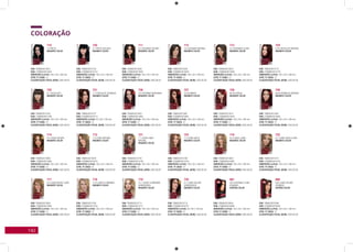 142
COLORAÇÃO
710
1.0 Preto.
Magnific Color
EAN: 7896852615621
DUN: 27896852615625
DIMENSÕES (LxPxA): 100 x 50 x 168 mm
QTDE. P/ CAIXA: 12
CLASSIFICAÇÃO FISCAL (NCM): 3305.90.00
720
2.1 Preto Azulado.
Magnific Color
EAN: 7896852615720
DUN: 27896852615724
DIMENSÕES (LxPxA): 100 x 50 x 168 mm
QTDE. P/ CAIXA: 12
CLASSIFICAÇÃO FISCAL (NCM): 3305.90.00
711
3.0 Castanho Escuro.
Magnific Color
EAN: 7896852615638
DUN: 27896852615632
DIMENSÕES (LxPxA): 100 x 50 x 168 mm
QTDE. P/ CAIXA: 12
CLASSIFICAÇÃO FISCAL (NCM): 3305.90.00
712
4.0 Castanho Natural.
Magnific Color
EAN: 7896852615645
DUN: 27896852615649
DIMENSÕES (LxPxA): 100 x 50 x 168 mm
QTDE. P/ CAIXA: 12
CLASSIFICAÇÃO FISCAL (NCM): 3305.90.00
713
5.0 Castanho Claro.
Magnific Color
EAN: 7896852615652
DUN: 27896852615656
DIMENSÕES (LxPxA): 100 x 50 x 168 mm
QTDE. P/ CAIXA: 12
CLASSIFICAÇÃO FISCAL (NCM): 3305.90.00
724
5.35 Chocolate Intenso.
Magnific Color
EAN: 7896852615775
DUN: 27896852615779
DIMENSÕES (LxPxA): 100 x 50 x 168 mm
QTDE. P/ CAIXA: 12
CLASSIFICAÇÃO FISCAL (NCM): 3305.90.00
725
6.7 Chocolate.
Magnific Color
EAN: 7896852615782
DUN: 27896852615786
DIMENSÕES (LxPxA): 100 x 50 x 168 mm
QTDE. P/ CAIXA: 12
CLASSIFICAÇÃO FISCAL (NCM): 3305.90.00
731
7.7 Chocolate Dourado.
Magnific Color
EAN: 7896852616727
DUN: 27896852616714
DIMENSÕES (LxPxA): 63 x 80 x 190 mm
QTDE. P/ CAIXA: 12
CLASSIFICAÇÃO FISCAL (NCM): 3305.90.00
726
4.6 Castanho Borgonha.
Magnific Color
EAN: 7896852615850
DUN: 27896852615854
DIMENSÕES (LxPxA): 100 x 50 x 168 mm
QTDE. P/ CAIXA: 12
CLASSIFICAÇÃO FISCAL (NCM): 3305.90.00
727
55.46 Amora.
Magnific Color
EAN: 7896852615867
DUN: 27896852615861
DIMENSÕES (LxPxA): 100 x 50 x 168 mm
QTDE. P/ CAIXA: 12
CLASSIFICAÇÃO FISCAL (NCM): 3305.90.00
728
66.46 Cereja.
Magnific Color
EAN: 7896852615874
DUN: 27896852615878
DIMENSÕES (LxPxA): 100 x 50 x 168 mm
QTDE. P/ CAIXA: 12
CLASSIFICAÇÃO FISCAL (NCM): 3305.90.00
729
66.60 Vermelho Intenso.
Magnific Color
EAN: 7896852615881
DUN: 27896852615885
DIMENSÕES (LxPxA): 100 x 50 x 168 mm
QTDE. P/ CAIXA: 12
CLASSIFICAÇÃO FISCAL (NCM): 3305.90.00
714
6.0 Louro Escuro.
Magnific Color
EAN: 7896852615669
DUN: 27896852615663
DIMENSÕES (LxPxA): 100 x 50 x 168 mm
QTDE. P/ CAIXA: 12
CLASSIFICAÇÃO FISCAL (NCM): 3305.90.00
715
7.0 Louro Natural.
Magnific Color
EAN: 7896852615676
DUN: 27896852615670
DIMENSÕES (LxPxA): 100 x 50 x 168 mm
QTDE. P/ CAIXA: 12
CLASSIFICAÇÃO FISCAL (NCM): 3305.90.00
721
7.1 Louro Cinza
Natural.
Magnific Color
EAN: 7896852615744
DUN: 27896852615748
DIMENSÕES (LxPxA): 100 x 50 x 168 mm
QTDE. P/ CAIXA: 12
CLASSIFICAÇÃO FISCAL (NCM): 3305.90.00
723
7.3 Louro Avelã.
Magnific Color
EAN: 7896852615768
DUN: 27896852615762
DIMENSÕES (LxPxA): 100 x 50 x 168 mm
QTDE. P/ CAIXA: 12
CLASSIFICAÇÃO FISCAL (NCM): 3305.90.00
716
8.0 Louro Claro.
Magnific Color
EAN: 7896852615683
DUN: 27896852615687
DIMENSÕES (LxPxA): 100 x 50 x 168 mm
QTDE. P/ CAIXA: 12
CLASSIFICAÇÃO FISCAL (NCM): 3305.90.00
722
8.1 Louro Cinza Claro.
Magnific Color
EAN: 7896852615751
DUN: 27896852615755
DIMENSÕES (LxPxA): 100 x 50 x 168 mm
QTDE. P/ CAIXA: 12
CLASSIFICAÇÃO FISCAL (NCM): 3305.90.00
717
9.0 Louro Muito Claro.
Magnific Color
EAN: 7896852615690
DUN: 27896852615694
DIMENSÕES (LxPxA): 100 x 50 x 168 mm
QTDE. P/ CAIXA: 12
CLASSIFICAÇÃO FISCAL (NCM): 3305.90.00
718
12.0 Louro Claríssimo.
Magnific Color
EAN: 7896852615706
DUN: 27896852615700
DIMENSÕES (LxPxA): 100 x 50 x 168 mm
QTDE. P/ CAIXA: 12
CLASSIFICAÇÃO FISCAL (NCM): 3305.90.00
719
12.1 Louro Claríssimo
Acinzentado.
Magnific Color
EAN: 7896852615713
DUN: 27896852615717
DIMENSÕES (LxPxA): 100 x 50 x 168 mm
QTDE. P/ CAIXA: 12
CLASSIFICAÇÃO FISCAL (NCM): 3305.90.00
730
6.1 Louro Escuro
Acinzentado.
Magnific Color
EAN: 7896852616710
DUN: 27896852616707
DIMENSÕES (LxPxA): 63 x 80 x 190 mm
QTDE. P/ CAIXA: 12
CLASSIFICAÇÃO FISCAL (NCM): 3305.90.00
881
530 Castanho Claro
Dourado.
Supéria Color
EAN: 7896852616604
DUN: 27896852616608
DIMENSÕES (LxPxA): 100 x 50 x 168 mm
QTDE. P/ CAIXA: 12
CLASSIFICAÇÃO FISCAL (NCM): 3305.90.00
880
630 Louro escuro
Dourado.
Supéria Color
EAN: 7896852616598
DUN: 27896852616592
DIMENSÕES (LxPxA): 100 x 50 x 168 mm
QTDE. P/ CAIXA: 12
CLASSIFICAÇÃO FISCAL (NCM): 3305.90.00
 