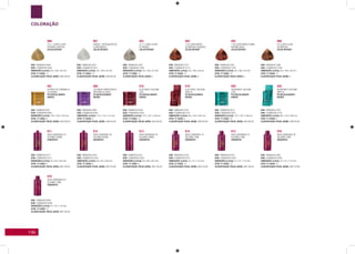 146
COLORAÇÃO
966
12.3 - Louro Claro
Dourado Especial.
Color Intensy
EAN: 7896852613658
DUN: 27896852613652
DIMENSÕES (LxPxA): 40 x 160 x 30 mm
QTDE. P/ CAIXA: 12
CLASSIFICAÇÃO FISCAL (NCM): 3305.90.00
967
000SSS - Reforçador de
Clareamento.
Color Intensy
EAN: 7896852613917
DUN: 27896852613911
DIMENSÕES (LxPxA): 40 x 160 x 30 mm
QTDE. P/ CAIXA: 12
CLASSIFICAÇÃO FISCAL (NCM): 3305.90.00
983
12.11 Louro Claro
Platinado.
Color Intensy
EAN: 7896852617267
DUN: 27896852617308
DIMENSÕES (LxPxA): 40 x 160 x 30 mm
QTDE. P/ CAIXA: 12
CLASSIFICAÇÃO FISCAL (NCM): 0
984
7.43 Louro Médio
Acobreado Dourado.
Color Intensy
EAN: 7896852617274
DUN: 27896852617315
DIMENSÕES (LxPxA): 40 x 160 x 30 mm
QTDE. P/ CAIXA: 12
CLASSIFICAÇÃO FISCAL (NCM): 0
985
7.46 Louro Médio Cobre
Avermelhado.
Color Intensy
EAN: 7896852617281
DUN: 27896852617322
DIMENSÕES (LxPxA): 40 x 160 x 30 mm
QTDE. P/ CAIXA: 12
CLASSIFICAÇÃO FISCAL (NCM): 0
986
8.4 Louro Claro
Acobreado.
Color Intensy
EAN: 7896852617298
DUN: 27896852617339
DIMENSÕES (LxPxA): 40 x 160 x 30 mm
QTDE. P/ CAIXA: 12
CLASSIFICAÇÃO FISCAL (NCM): 0
981
Extrato de Camomila e
Colágeno.
Pó Descolorante
Rápido
EAN: 789685261670
DUN: 27896852616691
DIMENSÕES (LxPxA): 105 x 105 x 105 mm
QTDE. P/ CAIXA: 6
CLASSIFICAÇÃO FISCAL (NCM): 3305.90.00
980
Colágeno Hidrolisado e
Proteína da Seda.
Pó Descolorante
Rápido
EAN: 7896852616383
DUN: 27896852616387
DIMENSÕES (LxPxA): 110 x 110 x 115 mm
QTDE. P/ CAIXA: 6
CLASSIFICAÇÃO FISCAL (NCM): 3305.90.00
918
Aloe Vera e Silicone
Lata.
Pó Descolorante
Rápido
EAN: 7896852612248
DUN: 27896852612242
DIMENSÕES (LxPxA): 107 x 107 x 106 mm
QTDE. P/ CAIXA: 12
CLASSIFICAÇÃO FISCAL (NCM): 3305.90.00
919
Aloe Vera e Silicone
Display.
Pó Descolorante
Rápido
EAN: 7896852612743
DUN: 27896852612747
DIMENSÕES (LxPxA): 95 x 140 x 240 mm
QTDE. P/ CAIXA: 6
CLASSIFICAÇÃO FISCAL (NCM): 3305.90.00
909
Queratina e Silicone
Lata.
Pó Descolorante
Rápido
EAN: 7896852612873
DUN: 27896852612877
DIMENSÕES (LxPxA): 107 x 107 x 106 mm
QTDE. P/ CAIXA: 12
CLASSIFICAÇÃO FISCAL (NCM): 3305.90.00
920
Queratina e Silicone
Display.
Pó Descolorante
Rápido
EAN: 7896852612750
DUN: 27896852612754
DIMENSÕES (LxPxA): 95 x 140 x 240 mm
QTDE. P/ CAIXA: 6
CLASSIFICAÇÃO FISCAL (NCM): 3305.90.00
911
Água Oxigenada 20
volumes 950ml.
Oxidantes
EAN: 7896852612217
DUN: 27896852612211
DIMENSÕES (LxPxA): 83 x 83 x 235 mm
QTDE. P/ CAIXA: 6
CLASSIFICAÇÃO FISCAL (NCM): 2847.00.00
912
Água Oxigenada 30
volumes 950ml.
Oxidantes
EAN: 7896852612224
DUN: 27896852612228
DIMENSÕES (LxPxA): 83 x 83 x 235 mm
QTDE. P/ CAIXA: 6
CLASSIFICAÇÃO FISCAL (NCM): 2847.00.00
913
Água Oxigenada 40
volumes 950ml.
Oxidantes
EAN: 7896852612231
DUN: 27896852612235
DIMENSÕES (LxPxA): 83 x 83 x 235 mm
QTDE. P/ CAIXA: 6
CLASSIFICAÇÃO FISCAL (NCM): 2847.00.00
914
Água Oxigenada 10
volumes 75ml.
Oxidantes
EAN: 7896852612378
DUN: 27896852612372
DIMENSÕES (LxPxA): 41 x 41 x 110 mm
QTDE. P/ CAIXA: 12
CLASSIFICAÇÃO FISCAL (NCM): 2847.00.00
915
Água Oxigenada 20
volumes 75ml.
Oxidantes
EAN: 7896852612255
DUN: 27896852612259
DIMENSÕES (LxPxA): 41 x 41 x 110 mm
QTDE. P/ CAIXA: 12
CLASSIFICAÇÃO FISCAL (NCM): 2847.00.00
916
Água Oxigenada 30
volumes 75ml.
Oxidantes
EAN: 7896852612262
DUN: 27896852612266
DIMENSÕES (LxPxA): 41 x 41 x 110 mm
QTDE. P/ CAIXA: 12
CLASSIFICAÇÃO FISCAL (NCM): 2847.00.00
976
Água Oxigenada 40
volumes 75ml.
Oxidantes
EAN: 7896852616390
DUN: 27896852616394
DIMENSÕES (LxPxA): 41 x 41 x 110 mm
QTDE. P/ CAIXA: 12
CLASSIFICAÇÃO FISCAL (NCM): 2847.00.00
 