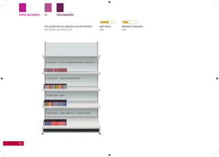 52
ESPECIALIZADO COLORAÇÃOM
SOLUÇÕES EM COLORAÇÃO COLOR INTENSY
EXPOSIÇÃO DE PRODUTOS
Mix Ideal:
60%
Mínimo desejado:
40%
 