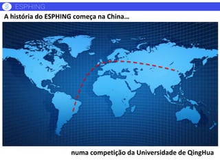 A história do ESPHING começa na China…
numa competição da Universidade de QingHua
 