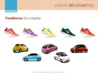 Plano	
  de	
  Marke,ng	
  2013-­‐2016	
  	
  //	
  	
  ©	
  MY.SPAKOS	
  	
  //	
  	
  Equipa	
  27	
  
Tendência Co-criação
 