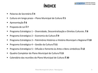 Plano Municipal de Cultura Nova Iguaçu