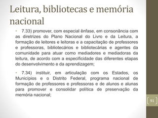 Pnep Plano nacional de educação PNE | PPTX