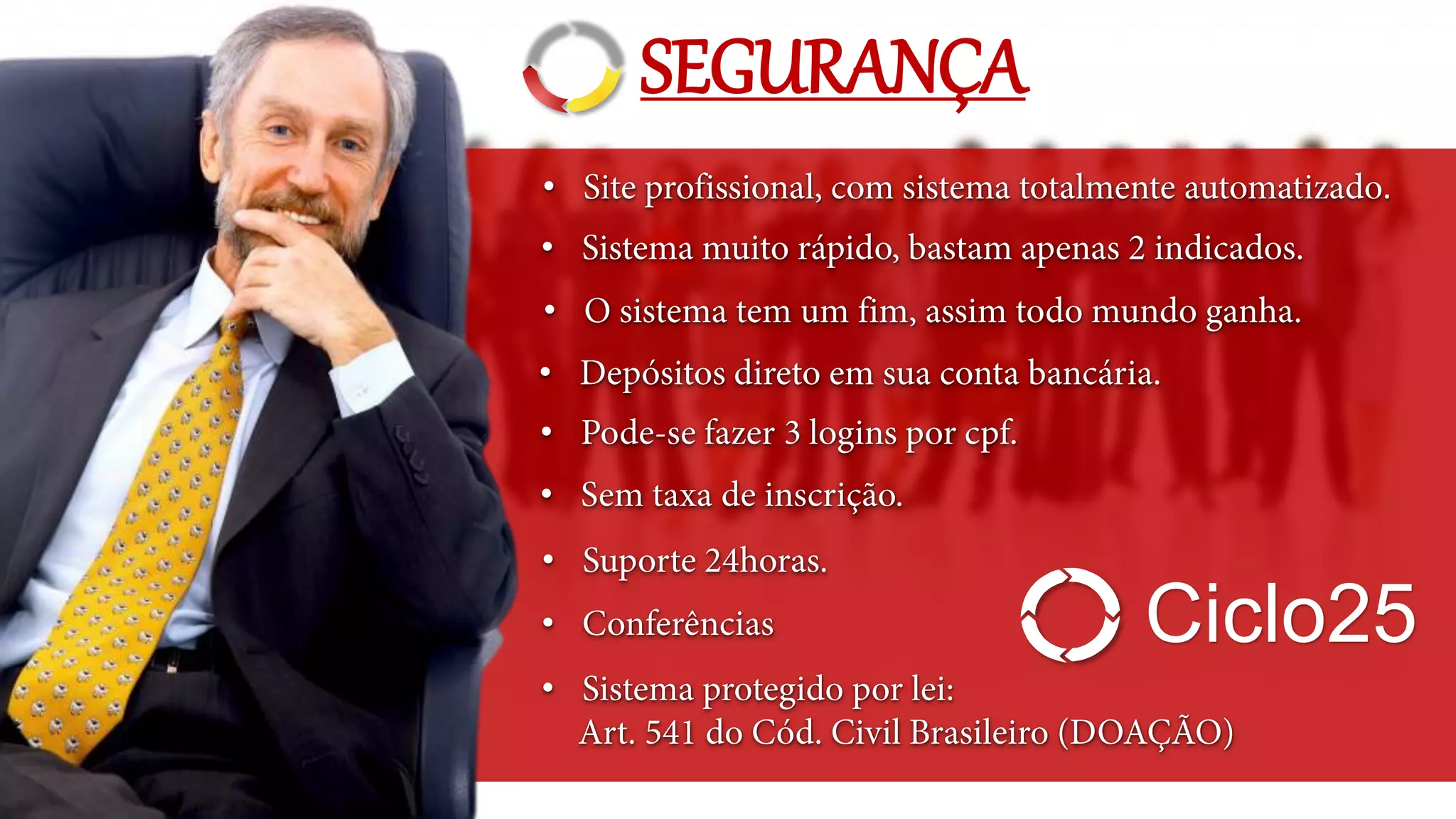 •
•
•
•
•
• .
•
•
SEGURANÇA
Ciclo25
•
 