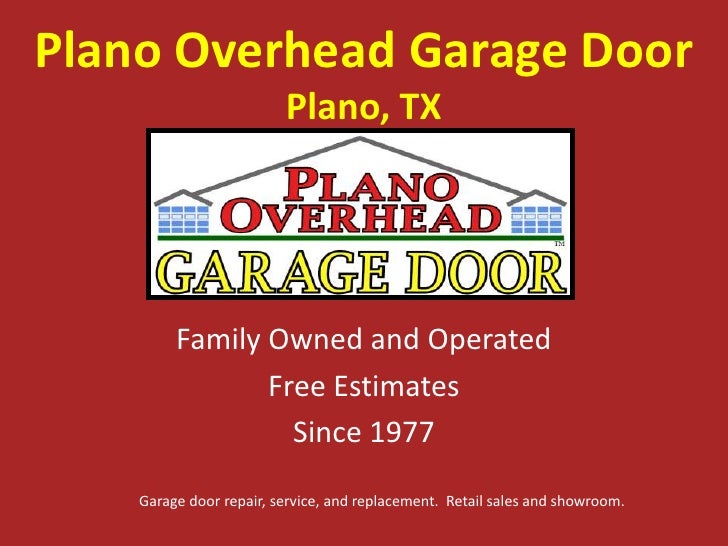 Plano Overhead Garage Door In Plano Texas