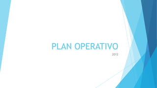 PLAN OPERATIVO
2012

 