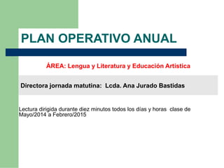 Plan operativo anual