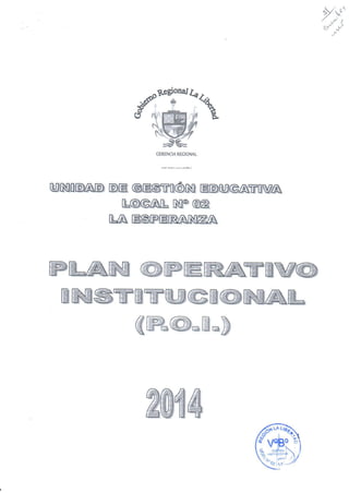 Plan Operativo Institucional 2014 UGEL 02 L.E.