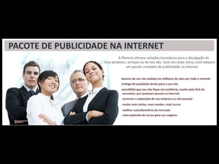 Contato Email:  [email_address] Blog http://tconegociosonline.blogspot.com http://phoenix-netmarketing.blogspot.com Rede Social  http://phoenixnetmarketing.ning.com Divulgador Phoenix Netmarketing  Thomas Costa  Cadastre-se  http://www.phoenixnetmarketing.com.br/tconegocios 