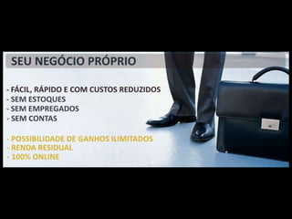 Contato Email:  [email_address] Blog http://tconegociosonline.blogspot.com http://phoenix-netmarketing.blogspot.com Rede Social  http://phoenixnetmarketing.ning.com Divulgador Phoenix Netmarketing  Thomas Costa  Cadastre-se  http://www.phoenixnetmarketing.com.br/tconegocios 