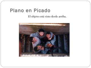 Plano en Picado El objeto está visto desde arriba. 