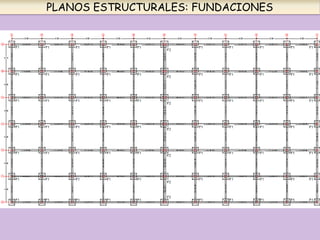 PLANOS ESTRUCTURALES: FUNDACIONES
 