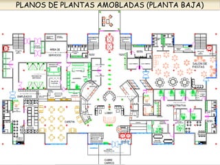 PLANOS DE PLANTAS AMOBLADAS (PLANTA BAJA)
 